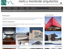 Tablet Screenshot of nietoymonterdearquitectos.com